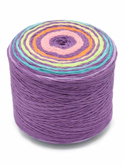 Rainbow Cake Organic Cotton Yarn by Queensland
