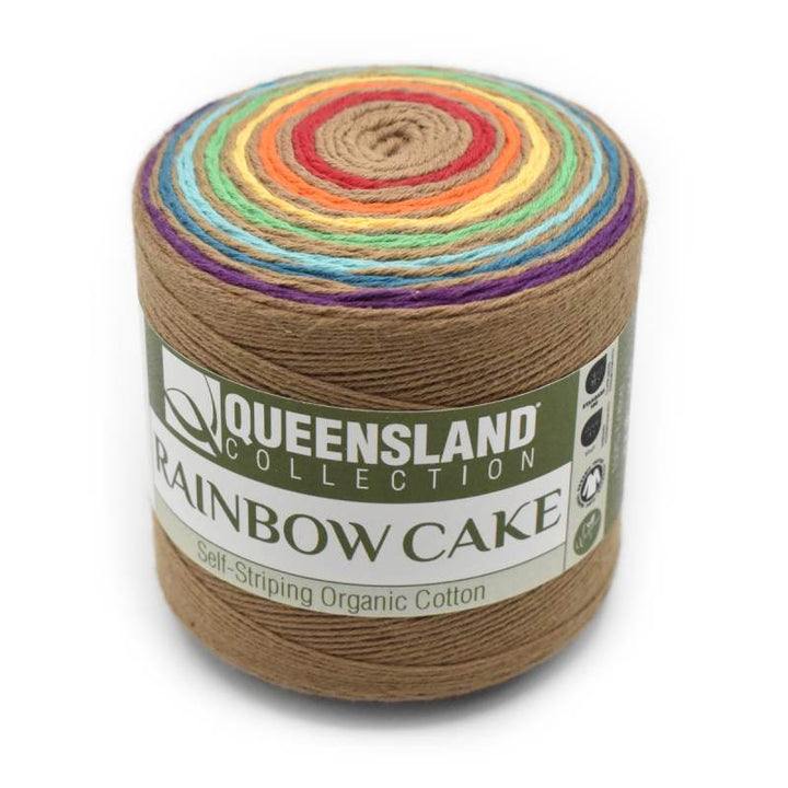 Rainbow Cake Organic Cotton Yarn by Queensland