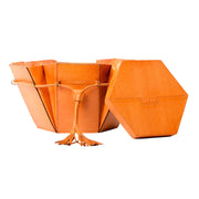 Evita XL Leather Embroidery Bag from Muud
