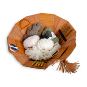 Evita XL Leather Embroidery Bag from Muud