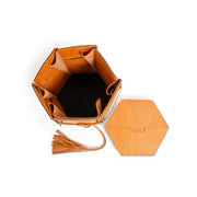 Evita XL Leather Embroidery Bag from Muud