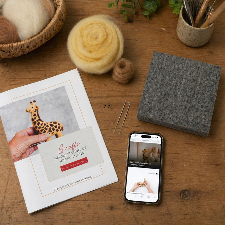 Bear Creek Felting - Felting Kits - Giraffe