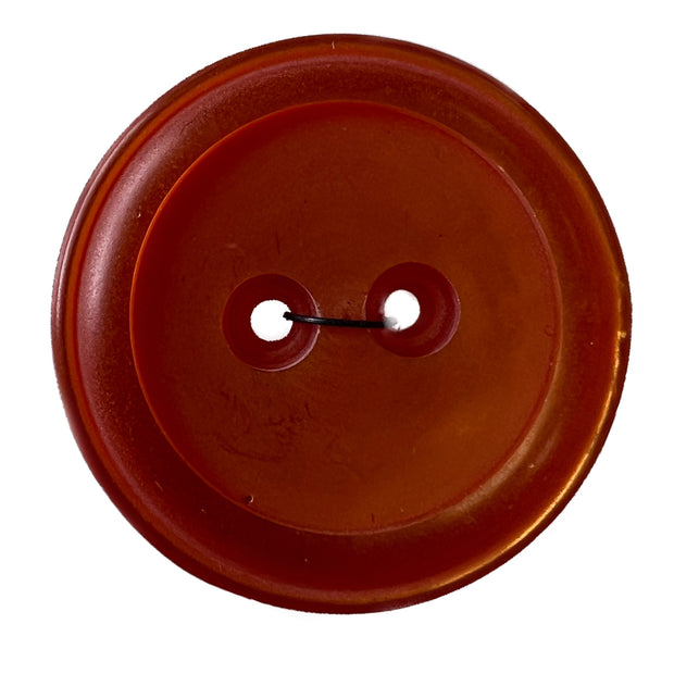 Polyester Pearl Imitation Button with 2 holes - Size: 30mm - Orange
