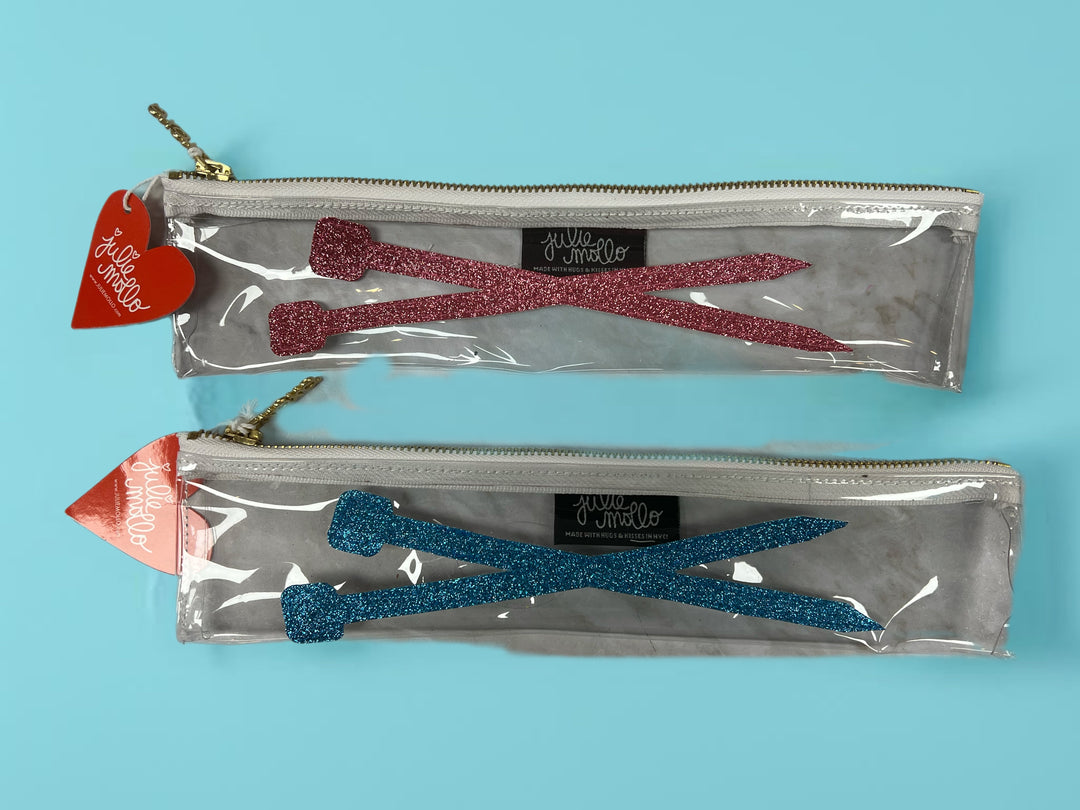 Clear Knitting Needle Storage Bag or Pencil Case