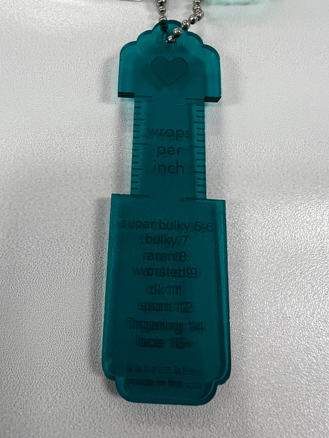 3-in-1 Gauge Combo Keychain (Needle Sizer, WPI Tool, Gauge Ruler)
