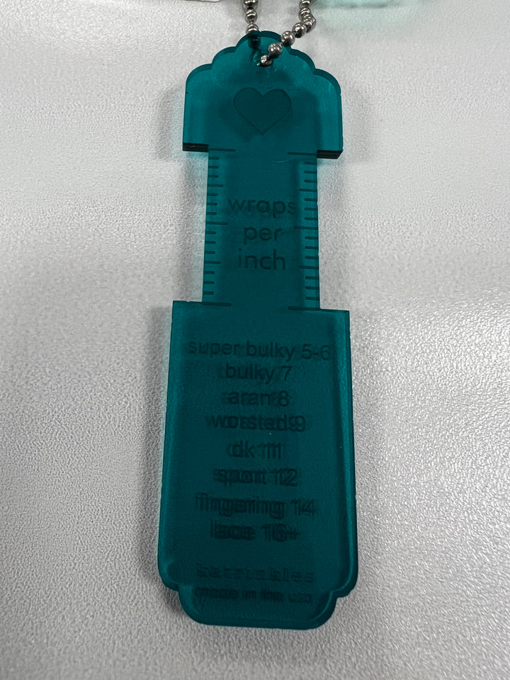 3-in-1 Gauge Combo Keychain (Needle Sizer, WPI Tool, Gauge Ruler)