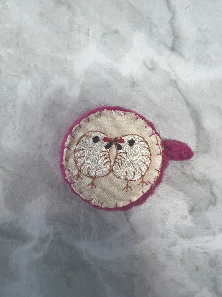 Wool Felt Measuring Tapes with Embroidery