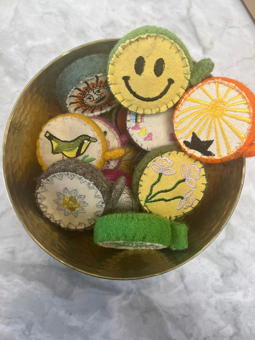 Wool Felt Measuring Tapes with Embroidery