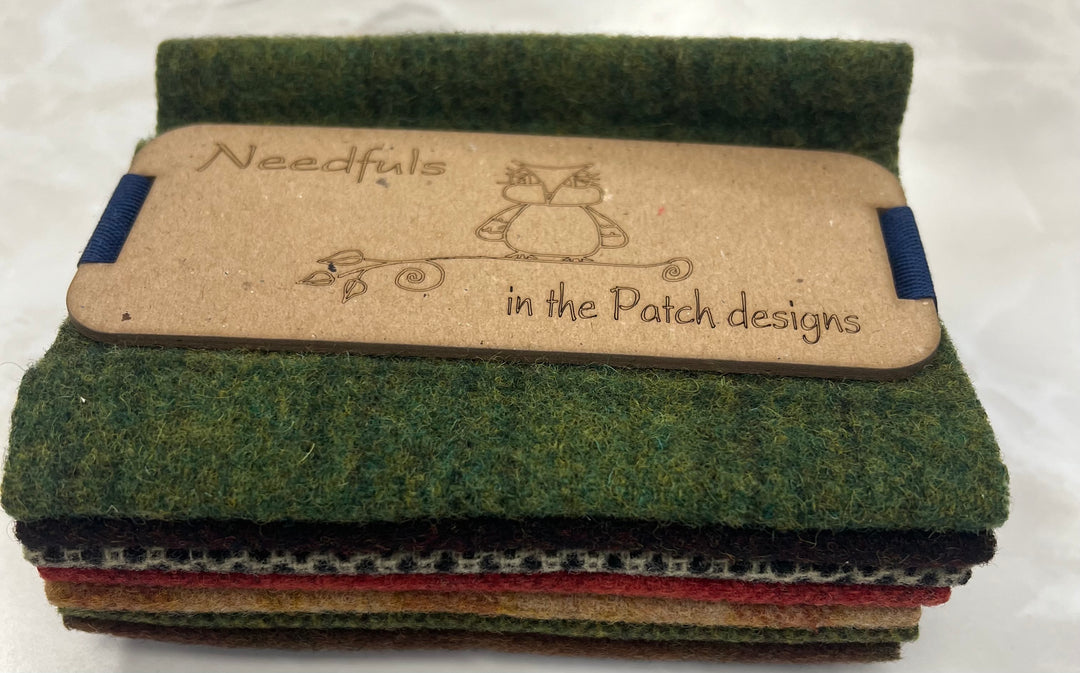 Needfuls - 8 Pieces of 6" x 13" Felted Wool by in the Patch designs