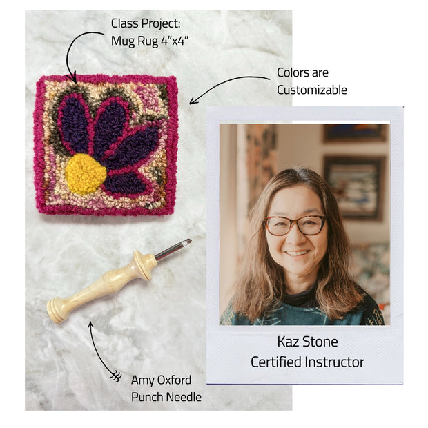 Beginner Punch Needle with Kazuko Stone - Tuesday, July 15th!
