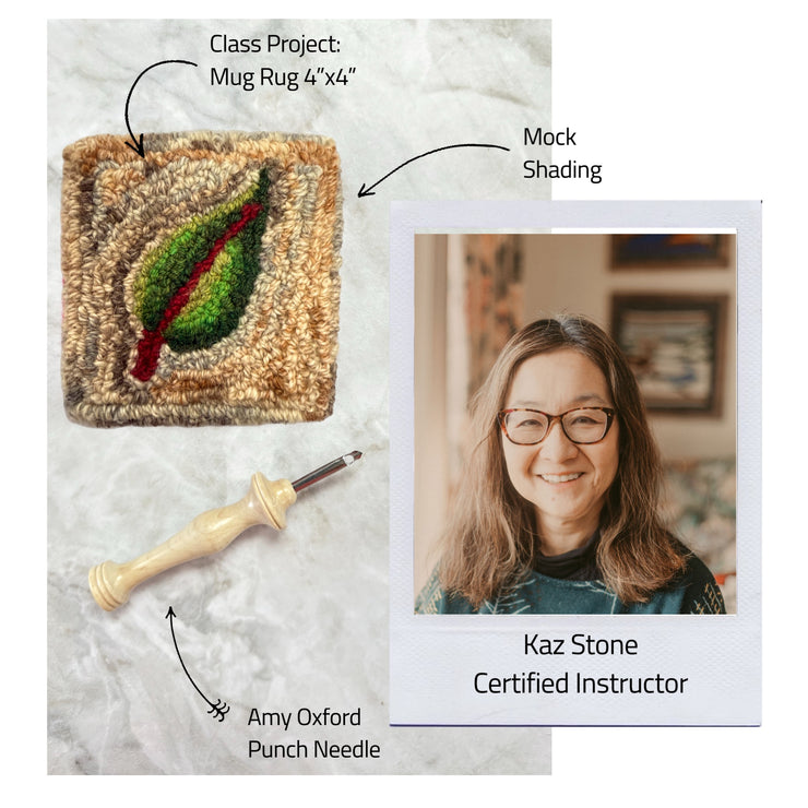 Mock Shading Punch Needle Class with Kazuko Stone - Tuesday, September 9th!