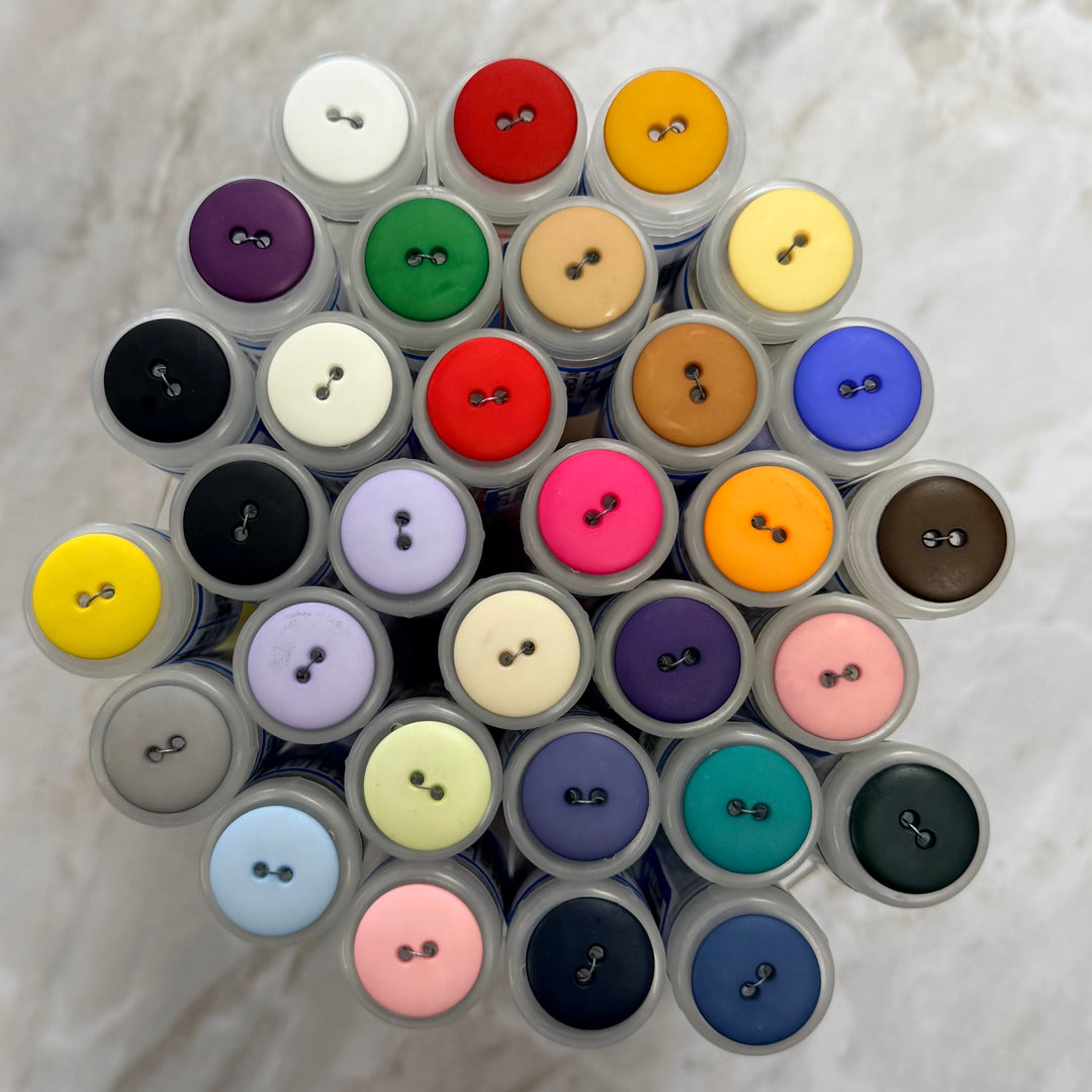 20mm Round Solid Color Plastic Buttons