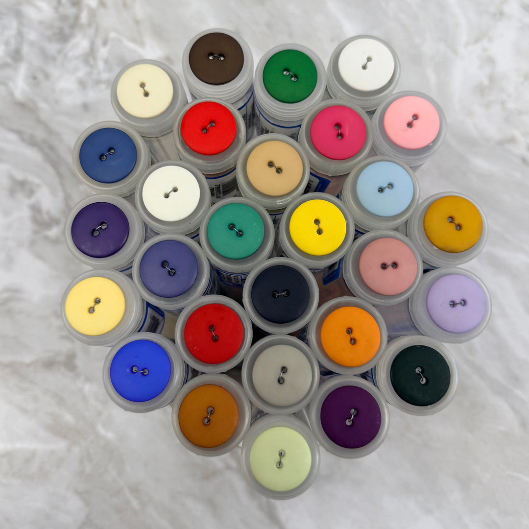 23mm Round Solid Color Plastic Buttons