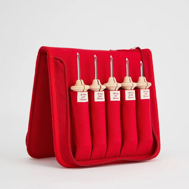 Oxford Punch Needle Set - Fine Point Natural Wood