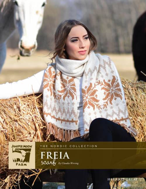 Freia Scarf Pattern by Claudia Wersing