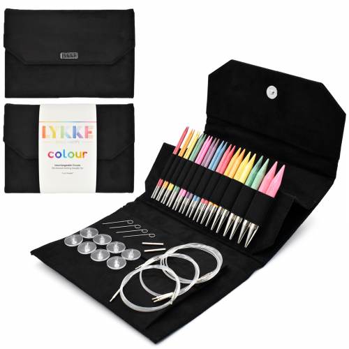 Lykke Colour Interchangeable Birchwood Knitting Needle Set - 5 inch Needles