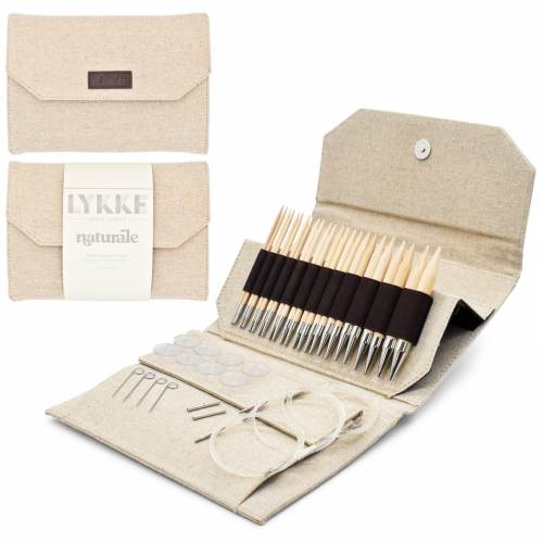 Lykke Naturale Interchangeable Birchwood Knitting Needle Set - 5 inch Needles