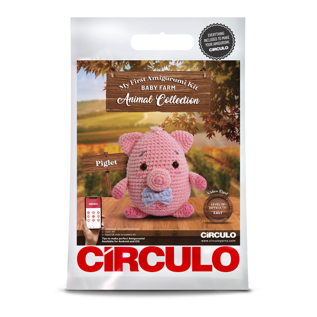 My First Amigurumi Kit Farm - Piglet by Circulo