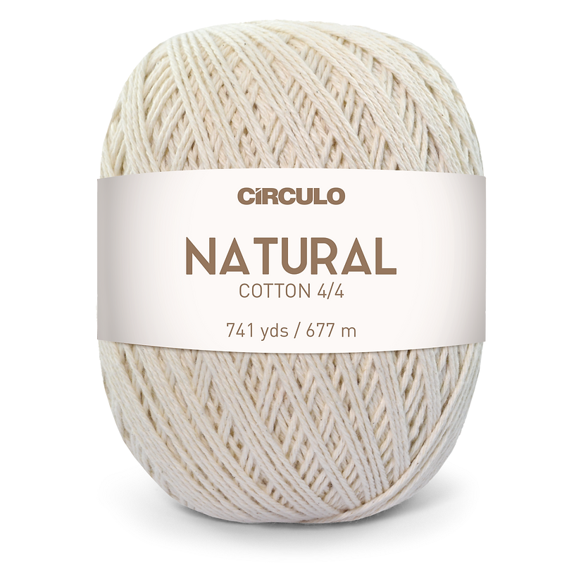 Natural Cotton 4/4 - 400g Yarn Ball by Circulo