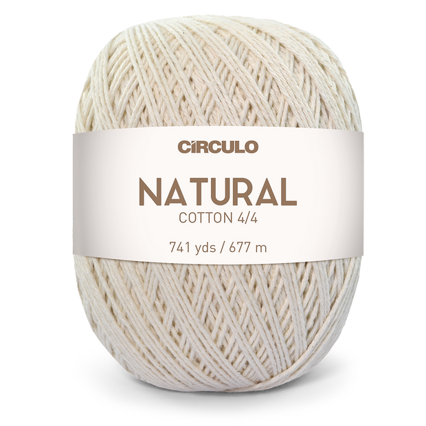 Natural Cotton 4/4 - 400g Yarn Ball by Circulo