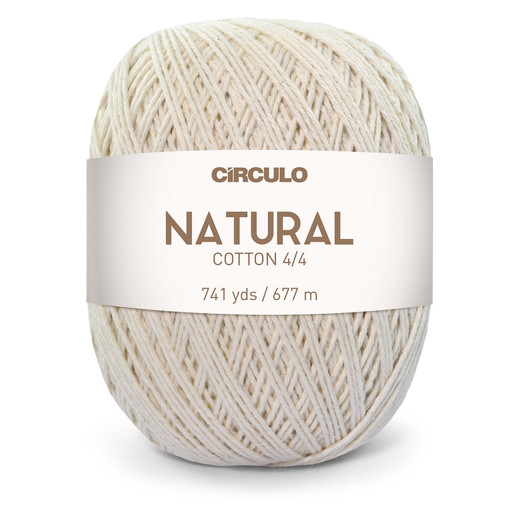 Natural Cotton 4/4 - 400g Yarn Ball by Circulo