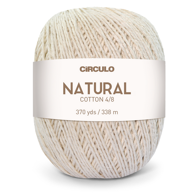 Natural Cotton 4/8 - 400g Yarn Ball by Circulo