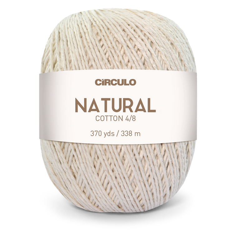 Natural Cotton 4/8 - 400g Yarn Ball by Circulo