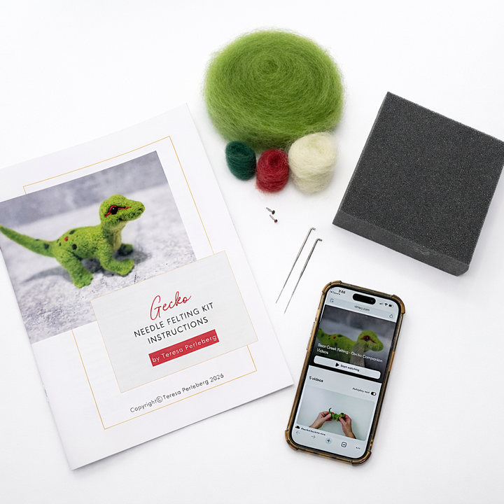Bear Creek Felting - Felting Kits - Gecko