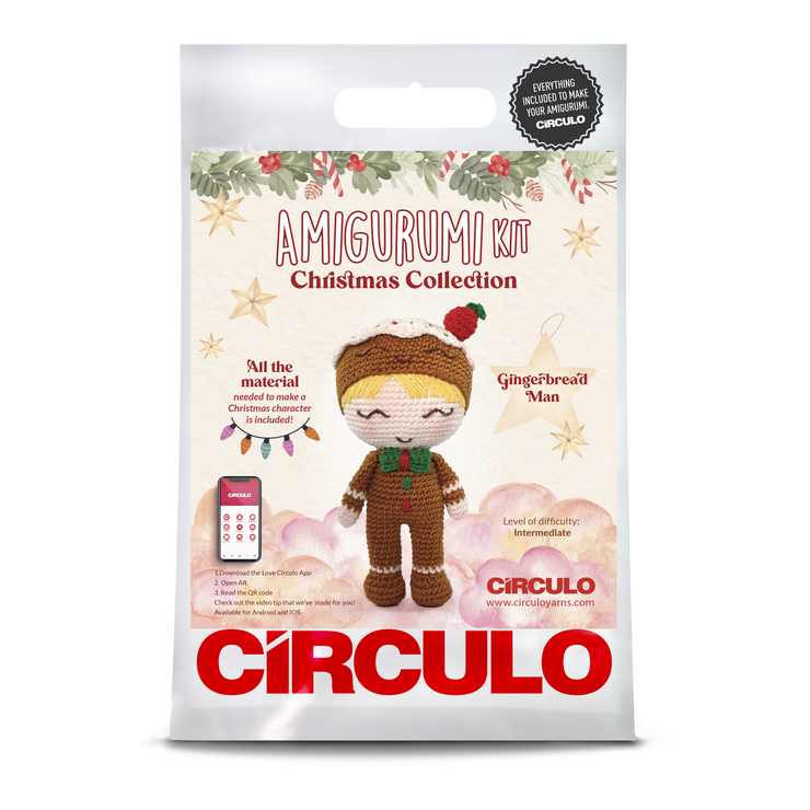 Gingerbread Man Amigurumi Kit 2023 Christmas Collection by Circulo