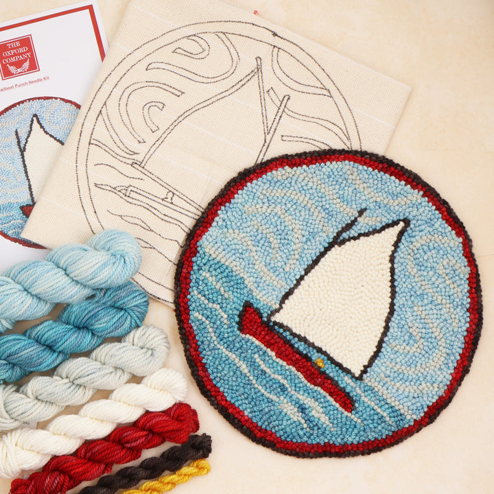 Oxford Punch Needle Kit - Sailboat Kit