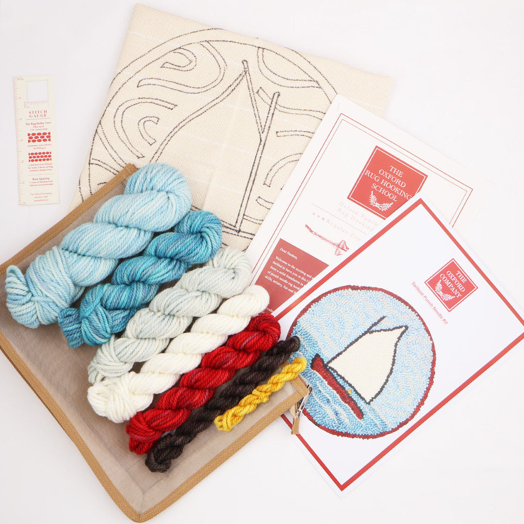 Oxford Punch Needle Kit - Sailboat Kit