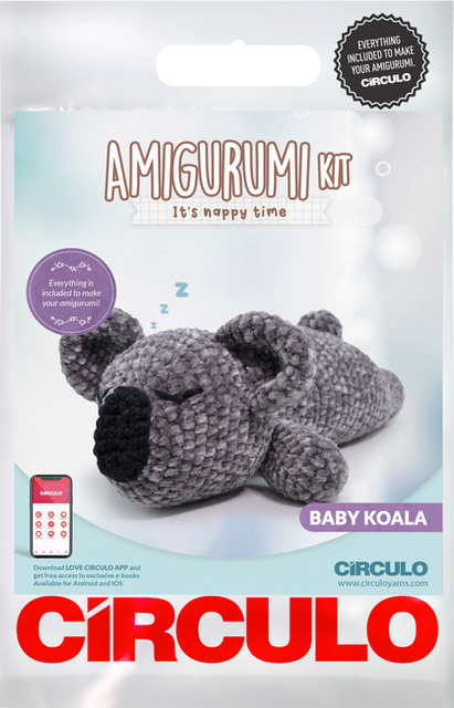 Amigurumi Kit It's Nappy Time Collection - Baby Koala by Circulo