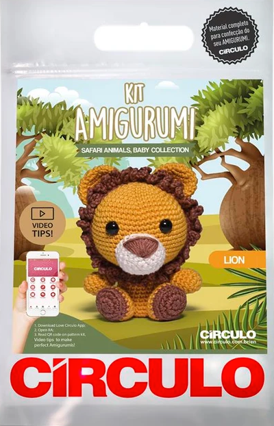 Amigurumi Kit Safari Baby Animal Collection - Lion by Circulo