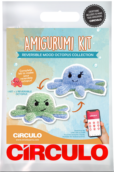 Amigurumi Kit Octopus Collection -  Blue and Green by Circulo