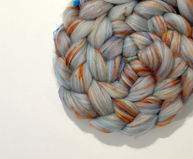 Merino Wool Blend Roving by the Ounce - Flora