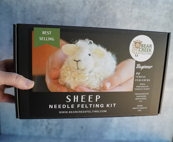 Bear Creek Felting - Felting Kits - White Sheep