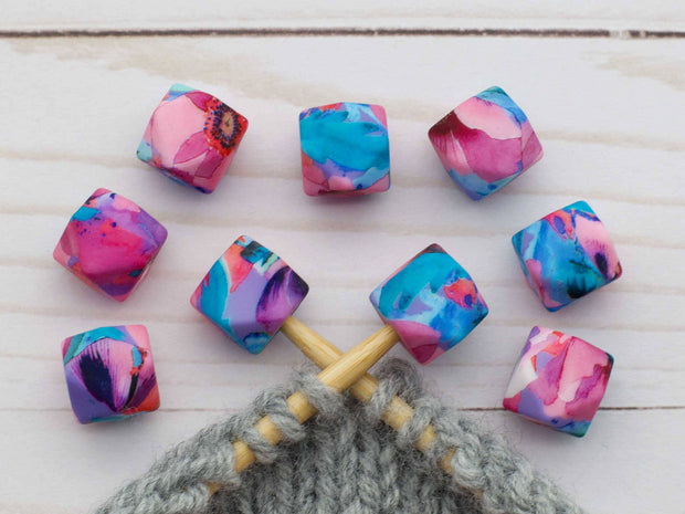 Bright Floral Hexagon | Stitch Stoppers Point Protectors