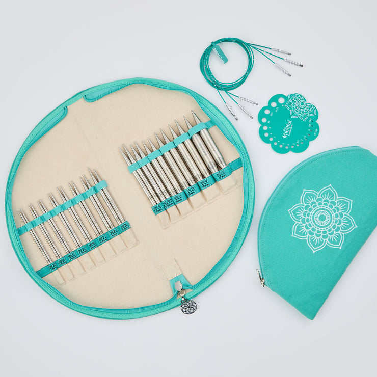 The Affection Set Stainless Steel 5" Interchangeable Lace Needles KnitPro Pride Mindful Collection