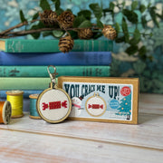 Christmas Cracker Mini Matchbox Christmas Cross Stitch Kit