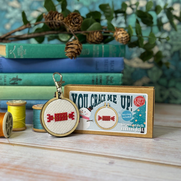 Christmas Cracker Mini Matchbox Christmas Cross Stitch Kit