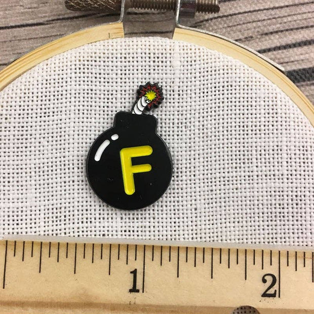 F-bomb Enamel Needle Minder or Fridge Magnet