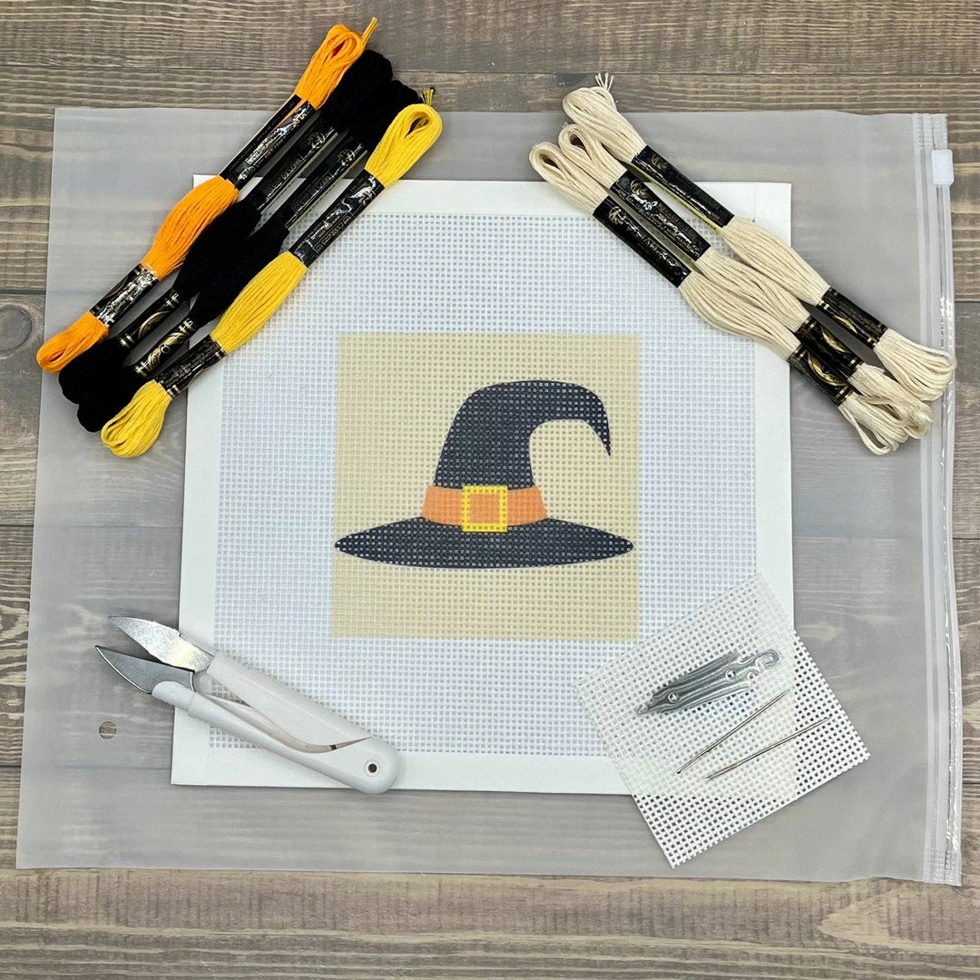 Halloween Witches Hat Needlepoint Design