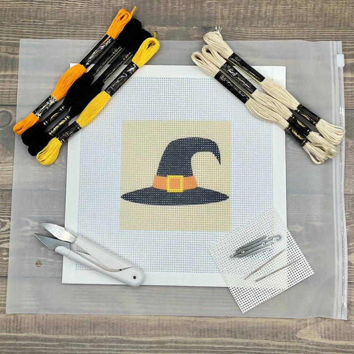 Halloween Witches Hat Needlepoint Design