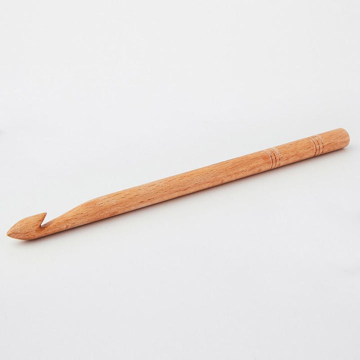 Basix Beech Single Ended Crochet Hooks by KnitPro