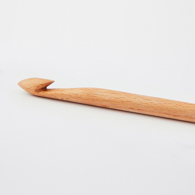 Basix Beech Single Ended Crochet Hooks by KnitPro
