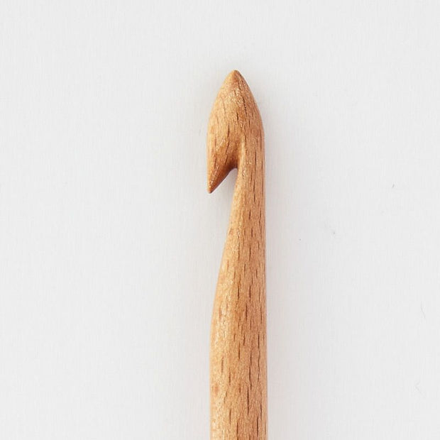 Basix Beech Single Ended Crochet Hooks by KnitPro