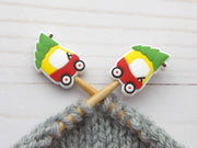 Christmas Red Toy Car | Stitch Stoppers Knitting Notions