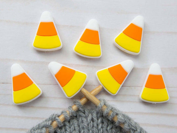 Candy Corn | Stitch Stoppers Knitting Point Protectors