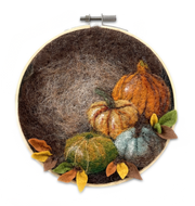 Paint with Wool: Pumpkin in a Hoop Needle Felt Craft Kit