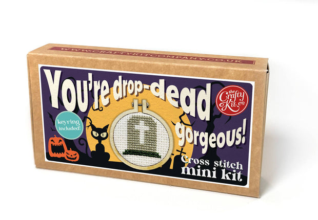 'You're drop-dead gorgeous!' Mini Matchbox Cross Stitch Kit